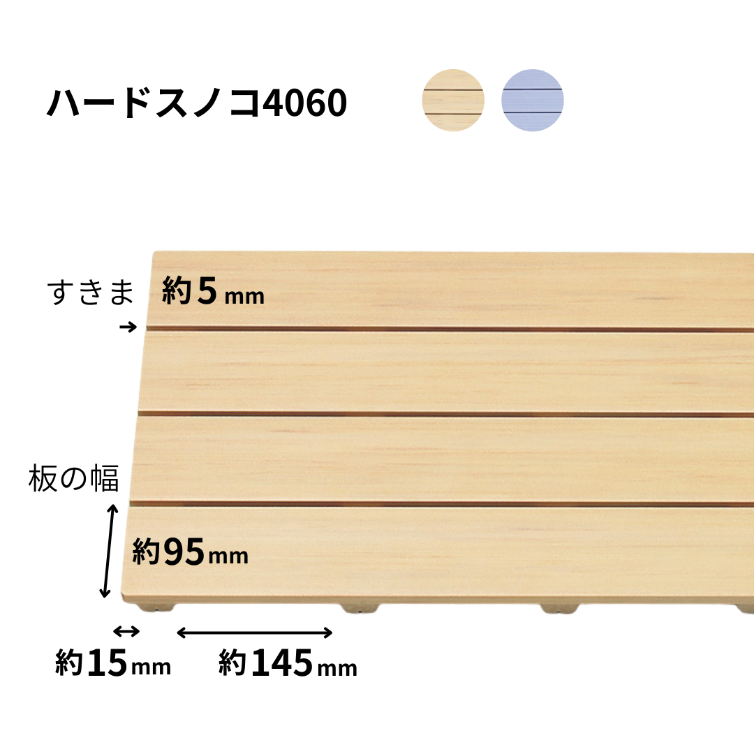 日本製】HARD SUNOKO 4060 清潔・長持ち樹脂製ハード